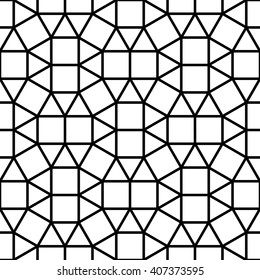 Vector hipster seamless geometry pattern grid, black and white abstract geometric background, subtle pillow print, monochrome retro texture, modern fashion design