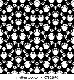 Vector hipster seamless geometry pattern, black and white abstract geometric background, subtle pillow print, monochrome retro texture, modern fashion design