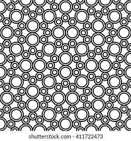 Vector hipster seamless geometry pattern, black and white abstract geometric background, subtle pillow print, monochrome retro texture, modern fashion design
