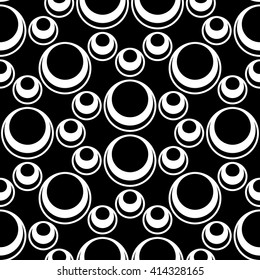 Vector hipster seamless geometry pattern, black and white abstract geometric background, subtle pillow print, monochrome retro texture, modern fashion design