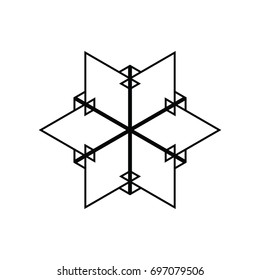 Vector Hipster Star Background . poster with different elements. Abstract Geometrical Poster. Modern Design Template with geometric shapes in various forms.illustration.