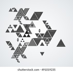 Vector Hipster Triangle Background . Pattern . Abstract modern Geometrical Design Template .angular shapes.