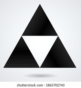 Vector Hipster Triangle Background . poster with different elements. Abstract Geometrical Poster. Modern Design Template with geometric shapes in various forms.illustration.