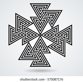 Vector Hipster Triangle Background . poster with different elements. Abstract Geometrical Poster. Modern Design Template with geometric shapes in various forms.illustration.