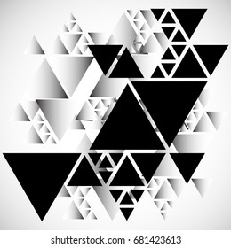 Vector Hipster Triangle Background Poster Different Stock Vector ...