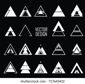 Vector Hipster Triangle Background . poster with different elements. Abstract Geometrical Poster. Modern Design Template with geometric shapes in various forms.illustration.