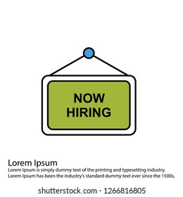 Vector hiring icon