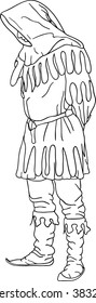 vector - historic varlet isolated on background