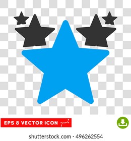 Vector Hit Parade EPS vector pictogram. Illustration style is flat iconic bicolor blue and gray symbol on a transparent background.