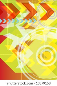 Vector Hi-Tech Abstract Futuristic Background. Great as a background or a design element.