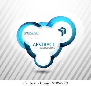 Vector hi-tech bubble banner