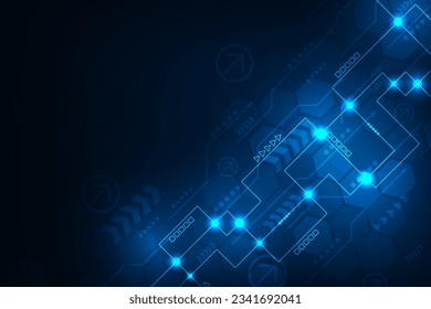 Vector hi-tech commucation futuristic concept. Network technology abstract background.