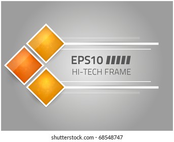 Vector hi-tech frame for your design
