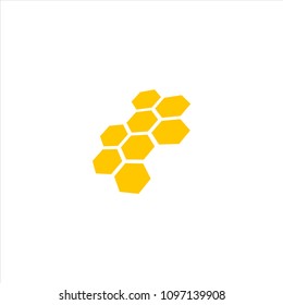 Vector Hive Bee Icon Concept Logo Design Template Illustration Eps 10