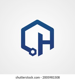 Vector Hive Letter H Technology Logo