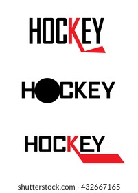 Vector Hockey Icon Set
