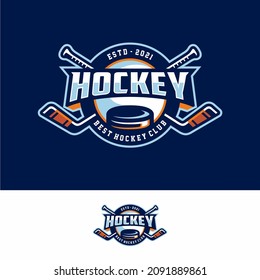 Vector Hockey logo and badge on dark background