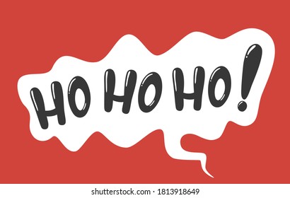 Vector Hohoho lettering - Christmas and New Year phrase illustration.To see the other vector Christmas illustrations , please check Christmas collection.