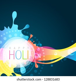 vector holi festival background illustration