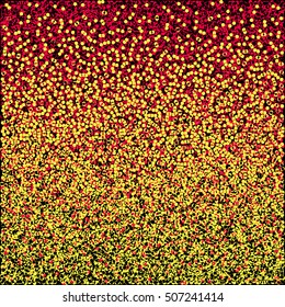 Vector holiday background. New Year card. Merry Christmas banner. Abstract stippling texture. Colorful mosaic. Structure backdrop.