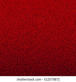 Vector holiday background. New Year red card. Merry Christmas banner. Abstract stippling texture. Colorful mosaic. Structure backdrop.