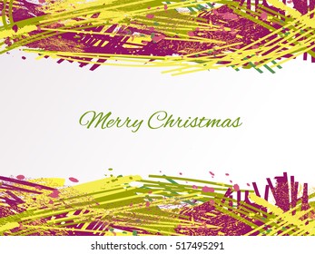 Vector holiday background. New Year card. Merry Christmas banner.