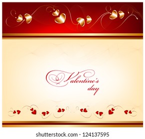 Fondo de vacaciones vectoriales. Día de San Valentín.