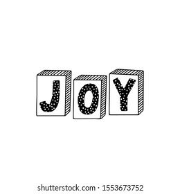 Vector Holiday calligraphy - Christmas design element. Vector clipart. New Year and Christmas decoration.