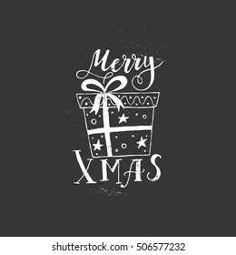 Vector Holiday calligraphy - Christmas design element. Vector clipart. New Year and Christmas decoration.