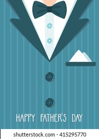 Vector holiday card for Father's day. 