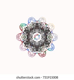 Vector. Vector. Holiday design for Christmas and New Year fashion prints. Neutral, gray and white snowflakes. Christmas background with snowflakes abstract background.