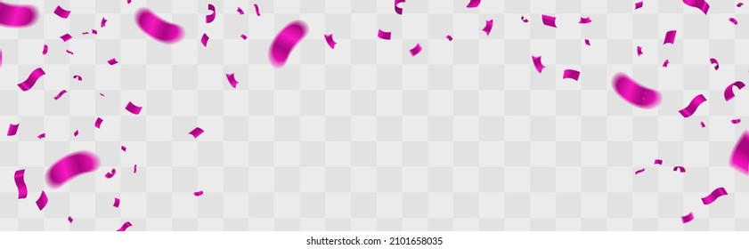 Vector holiday festive celebration background with confetti purple