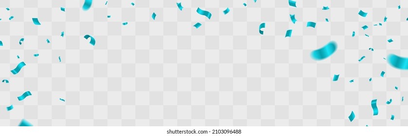 Vector holiday festive celebration background with confetti blue