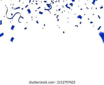 Vector holiday festive celebration background with confetti dark blue
