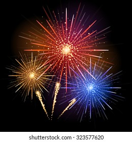 Vector holiday firework