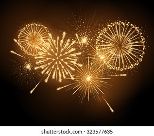 Vector holiday firework