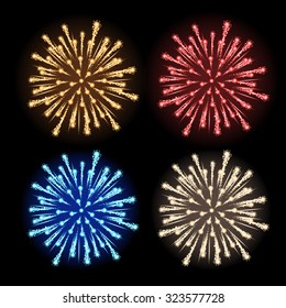 Vector holiday firework