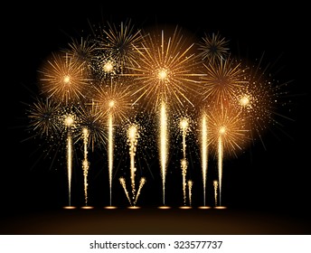 Vector holiday firework
