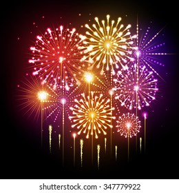 Vector holiday firework