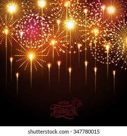 Vector holiday firework