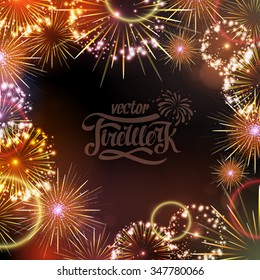 Vector holiday firework