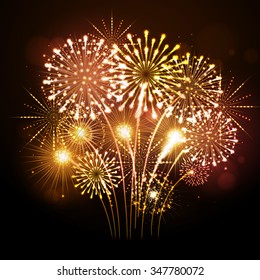 Vector holiday firework