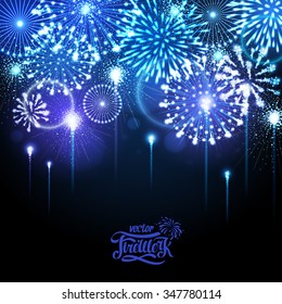 Vector holiday firework