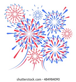 Vector holiday firework