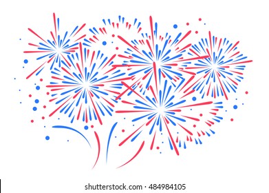 Vector holiday firework