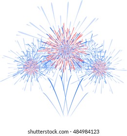 Vector holiday firework