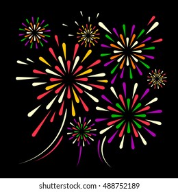 Vector holiday firework