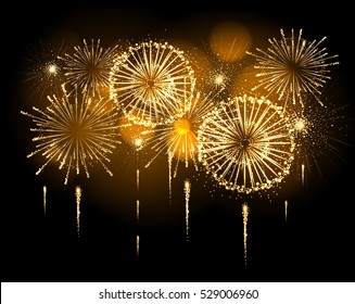 Vector holiday firework