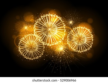 Vector holiday firework
