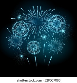 Vector holiday firework